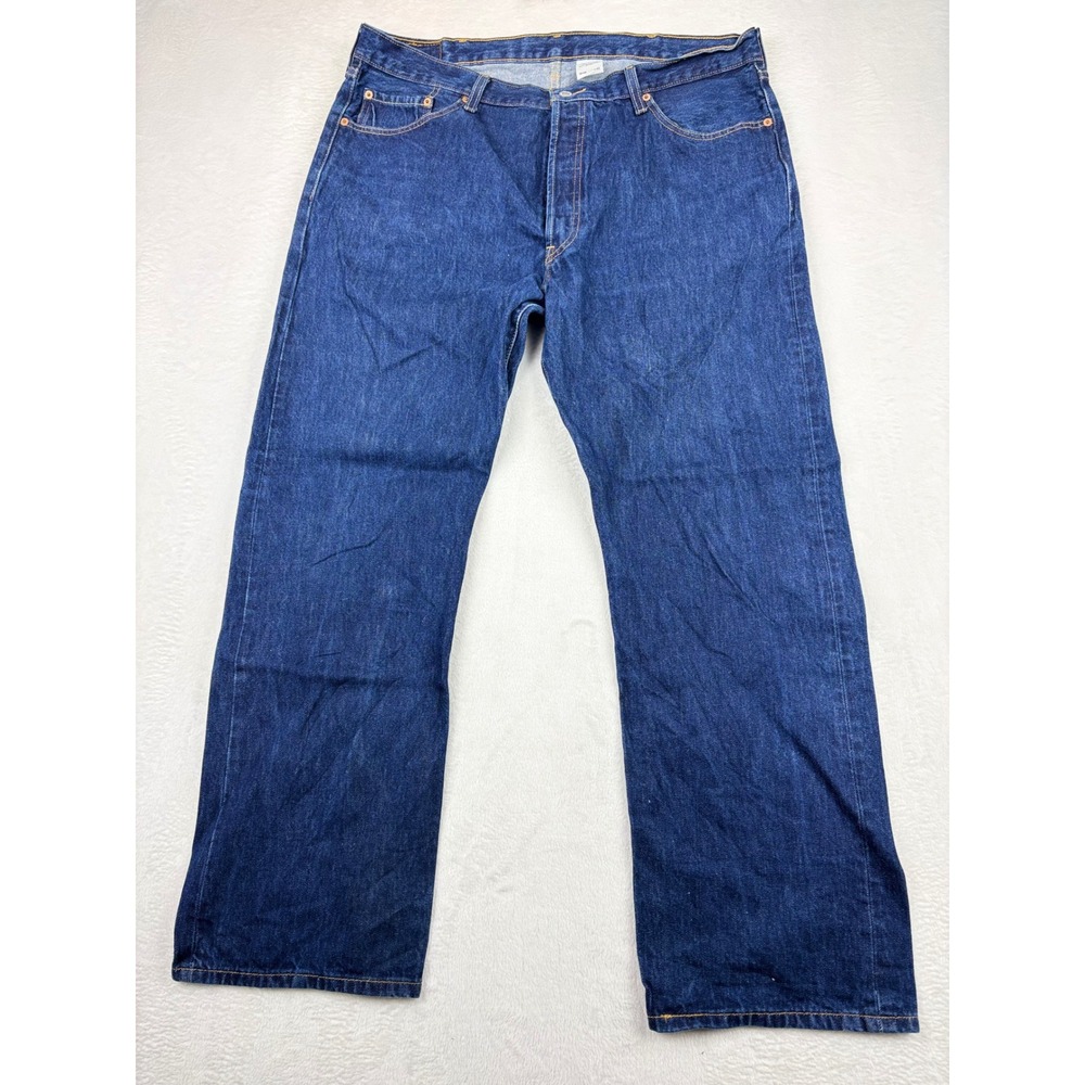 Levis 501 Mens 40x32 Y2K 2000's Clean Distressed Indigo Skater Loose fit Denim